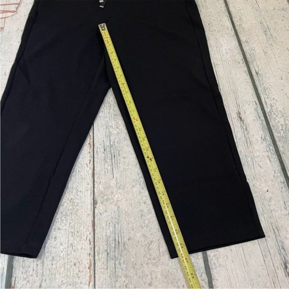 Eileen Fisher small black joggers pants pockets neutral comfy cozy drawstring - Picture 8 of 8